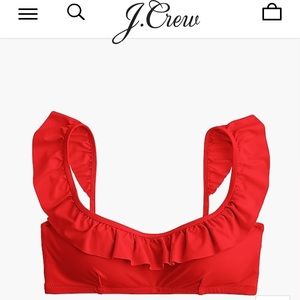 Red j crew too bikini sizes large